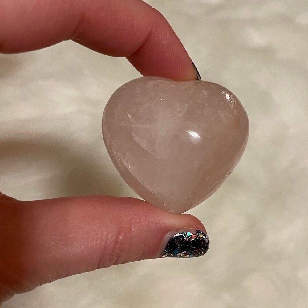 🔴 3 for $15 Rose Quartz Heart #2